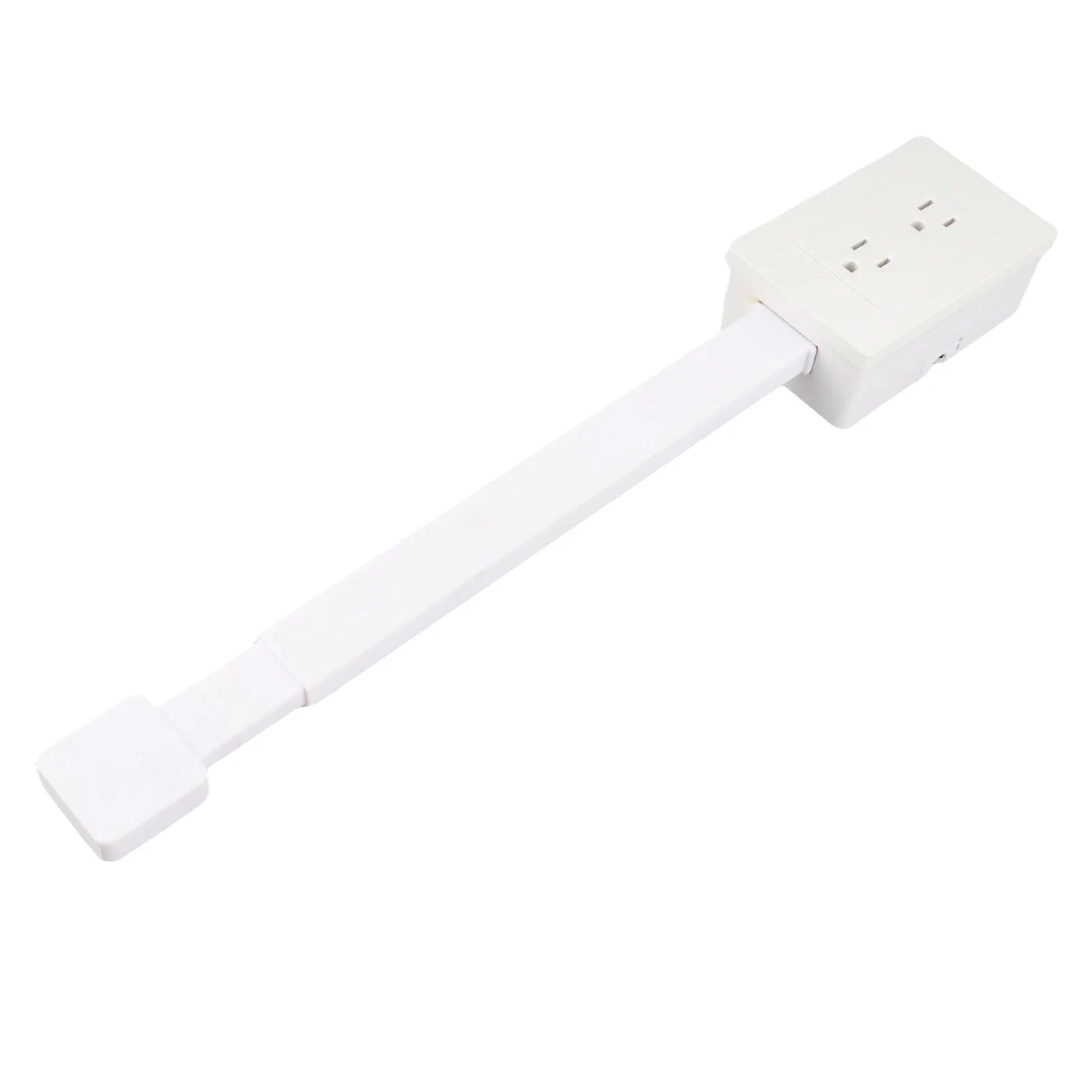 Rotatable Power Socket Expander 3 Prong Electrical Outlets Power Strip 22 to 34 Inch Extension 180 Degree Rotating Base 110V US
