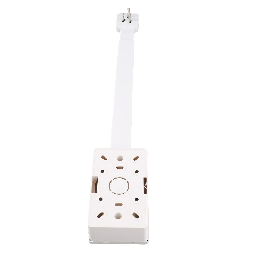 Rotatable Power Socket Expander 3 Prong Electrical Outlets Power Strip 22 to 34 Inch Extension 180 Degree Rotating Base 110V US